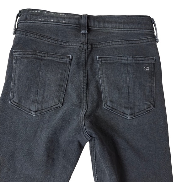 Rag & Bone High Rise Skinny Pants Size 23 Dark Gray Denim - Picture 7 of 8